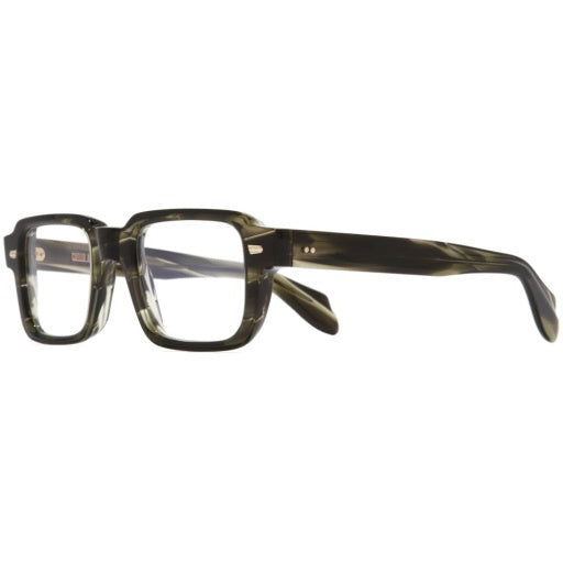 Cutler and Gross CGOP-1393-50-06 Striped Green Havana image 2