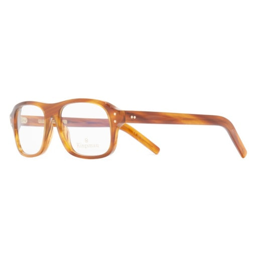 Cutler and Gross KMOP-0847-54-07 Striped Mustard Havana image 2