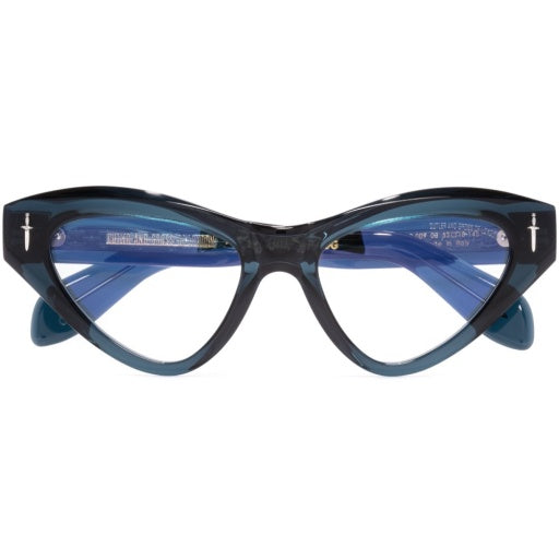 Cutler and Gross GFOP-009-52-03 Deep Teal W/ Dots image 3