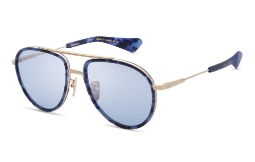 Dita AVIATIA-ONE Matte White Gold - Blue Tortoise image 2 barcodes 0810121952832