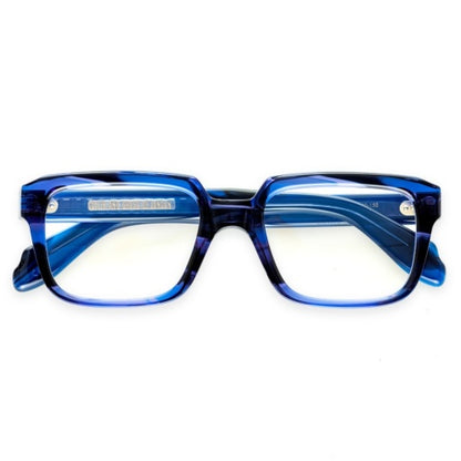 Cutler and Gross CGOP-9289-54-04 Striped Blue Havana image 3