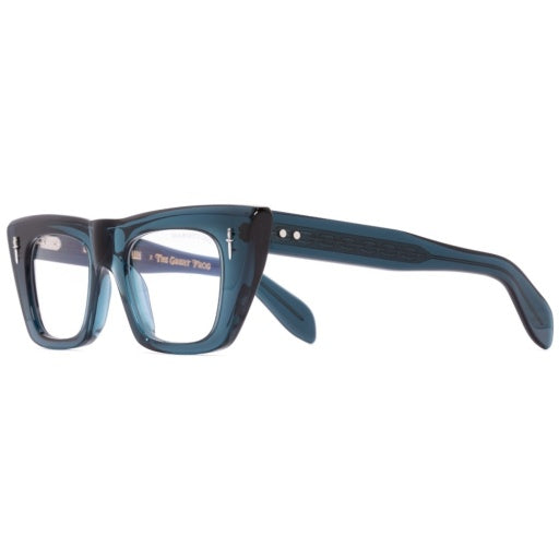 Cutler and Gross GFOP-008-49-03 Deep Teal W/ Dots image 2
