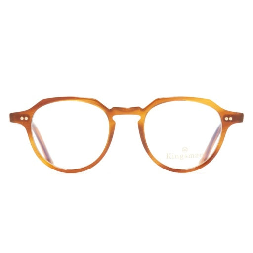 Cutler and Gross MPOP-1313-46-03 Striped Mustard Havana image 1