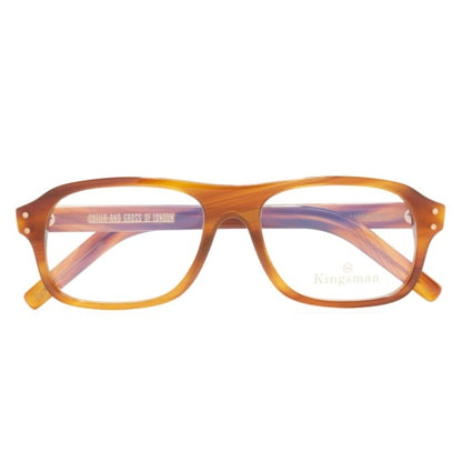 Cutler and Gross KMOP-0847-54-07 Striped Mustard Havana image 3