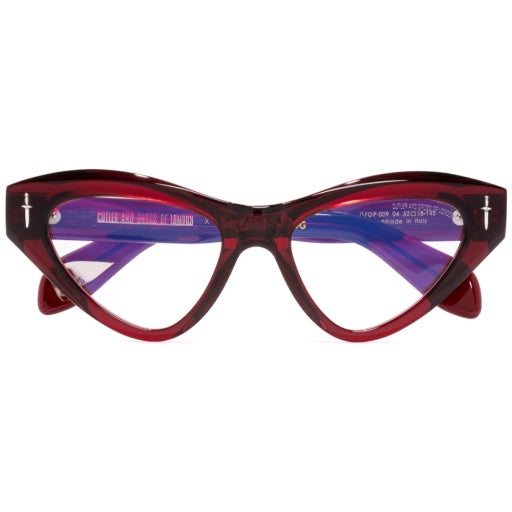 Cutler and Gross GFOP-009-52-04 Bordeaux W/ Dots image 3