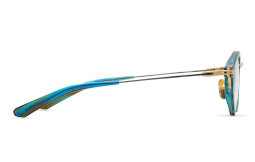 Dita AEGEUS-FOUR OPTICAL Digital Swirl - Matte Yellow Gold - Brushed Dark Gun image 3 barcodes 0810121952436