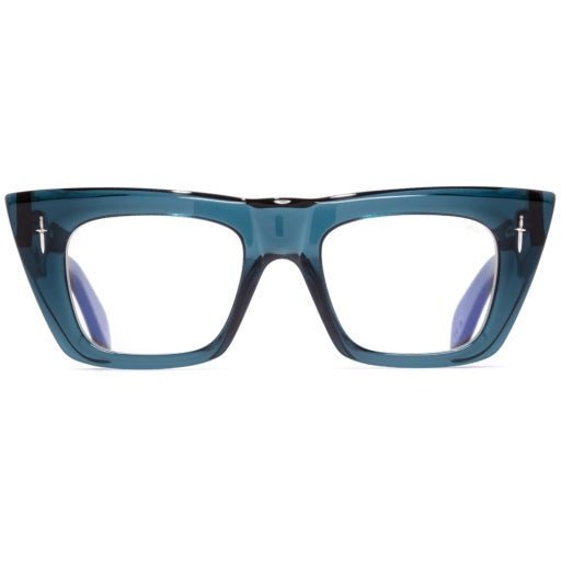 Cutler and Gross GFOP-008-49-03 Deep Teal W/ Dots image 1