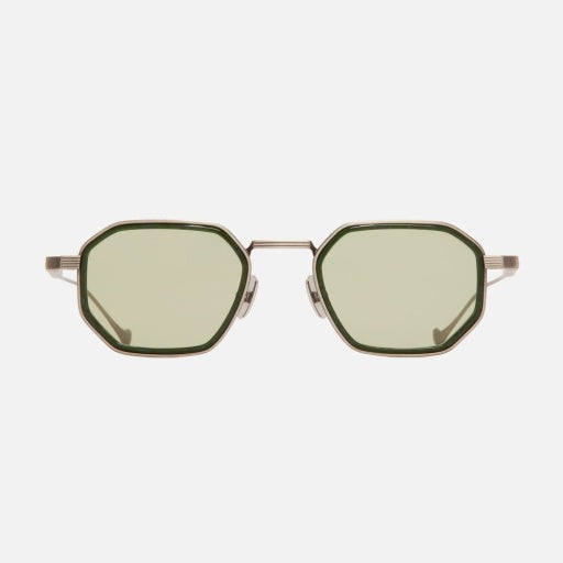 Cutler and Gross CGST-1437-48-04 Antique Silver/Green image 1