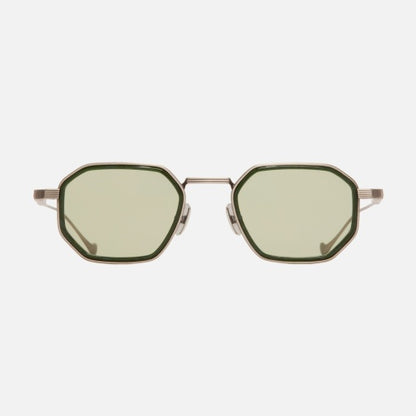 Cutler and Gross CGST-1437-48-04 Antique Silver/Green image 1