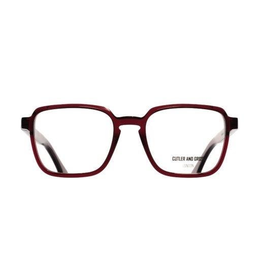 Cutler and Gross CGOP-1361-55-05 Bordeaux Red image 1