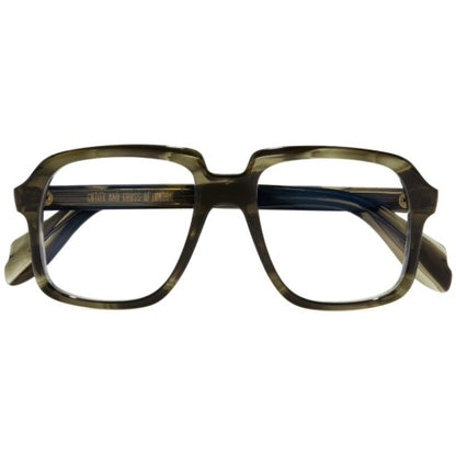 Cutler and Gross CGOP-1397-54-04 Striped Green Havana image 3