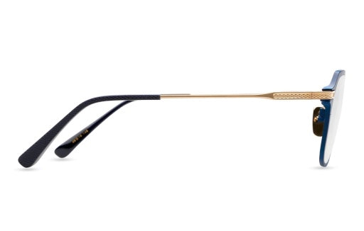 Dita UNION-THREE OPTICAL Matte Navy - White Gold image 3 barcodes 0810029146562