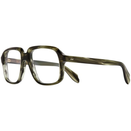 Cutler and Gross CGOP-1397-54-04 Striped Green Havana image 2