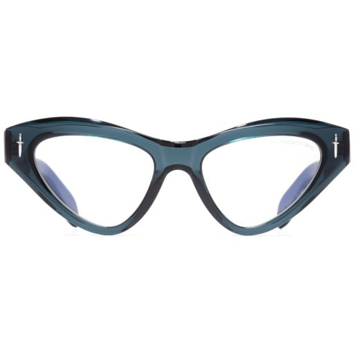 Cutler and Gross GFOP-009-52-03 Deep Teal W/ Dots image 1