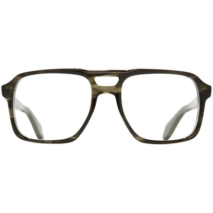 Cutler and Gross CGOP-1394-57-11 Striped Green Havana image 1