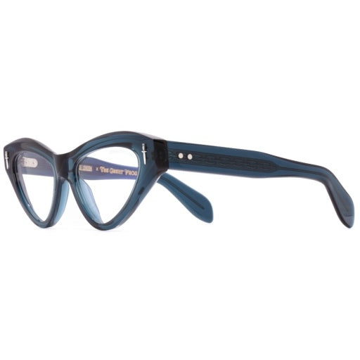 Cutler and Gross GFOP-009-52-03 Deep Teal W/ Dots image 2