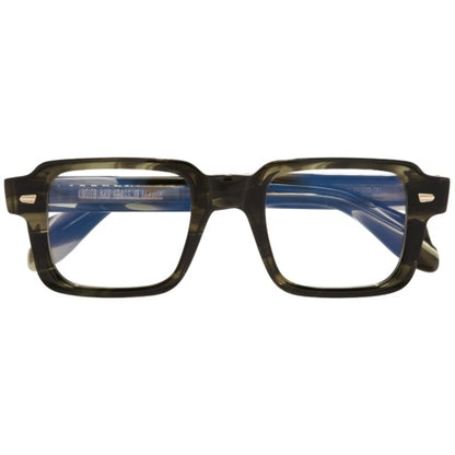 Cutler and Gross CGOP-1393-50-06 Striped Green Havana image 3