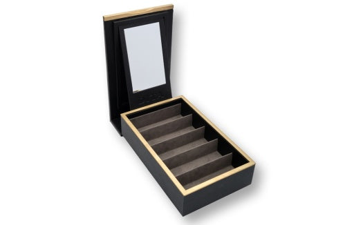 Dita DITA LEATHER 5 FRAME COLLECTORS CASE Black - Brushed Gold image 2 barcodes 0810187663338