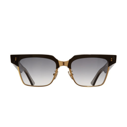 Cutler and Gross CGSN-1348-55-01 Black Taxi & Gold (Grey Lens) image 1