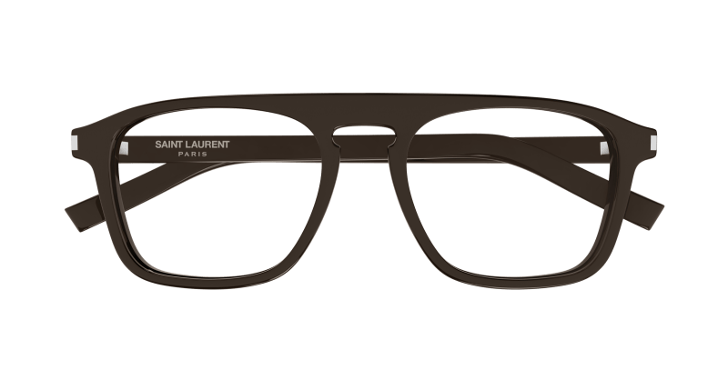 Brown Eyeglasses Saint Laurent 889652520407