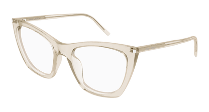 Beige Eyeglasses Saint Laurent 889652561295