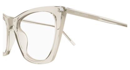 Beige Eyeglasses Saint Laurent 889652561295