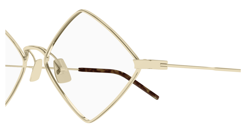 Gold Eyeglasses Saint Laurent 889652517094