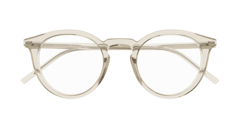 Beige Eyeglasses Saint Laurent 889652556260