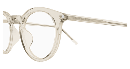 Beige Eyeglasses Saint Laurent 889652556260
