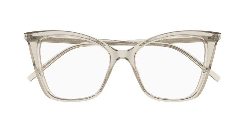 Beige Eyeglasses Saint Laurent 889652307299