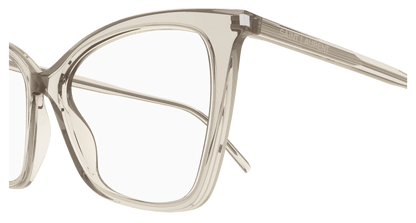 Beige Eyeglasses Saint Laurent 889652307299