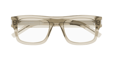 Beige Eyeglasses Saint Laurent 889652420424
