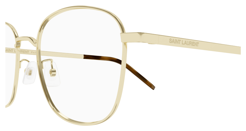 Gold Eyeglasses Saint Laurent 889652487403