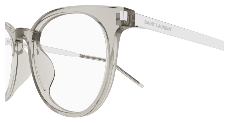 Beige Eyeglasses Saint Laurent 889652487434