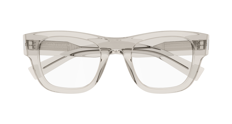 Beige Eyeglasses Saint Laurent 889652490977