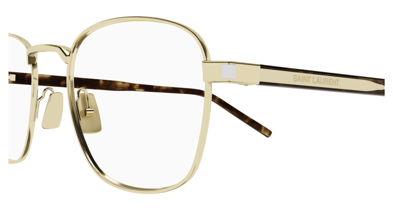 Gold Eyeglasses Saint Laurent 889652491233