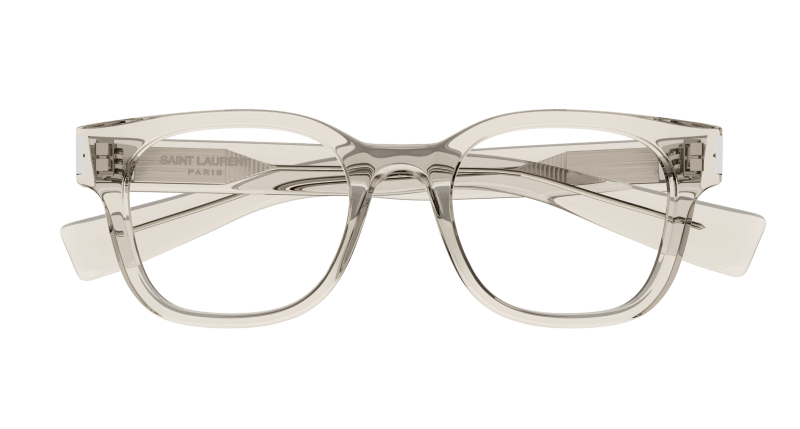 Beige Eyeglasses Saint Laurent 889652520322