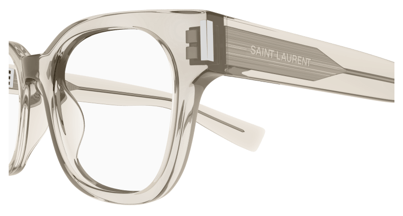 Beige Eyeglasses Saint Laurent 889652520384