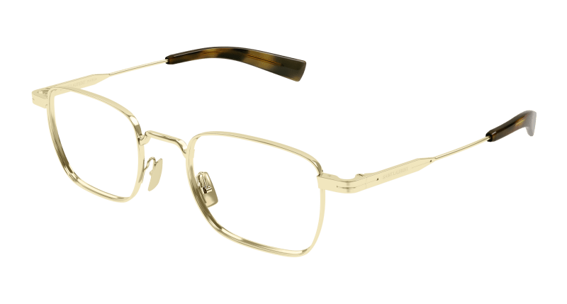 Gold Eyeglasses Saint Laurent 889652516639