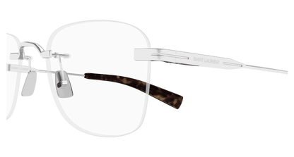 Silver Eyeglasses Saint Laurent 889652521084