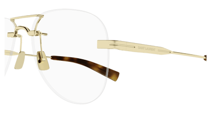 Gold Eyeglasses Saint Laurent 889652521114