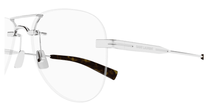 Silver Eyeglasses Saint Laurent 889652521107