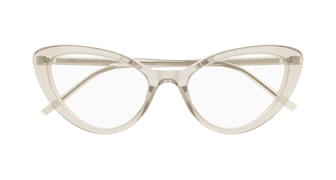Beige Eyeglasses Saint Laurent 889652555768