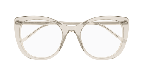 Beige Eyeglasses Saint Laurent 889652555805