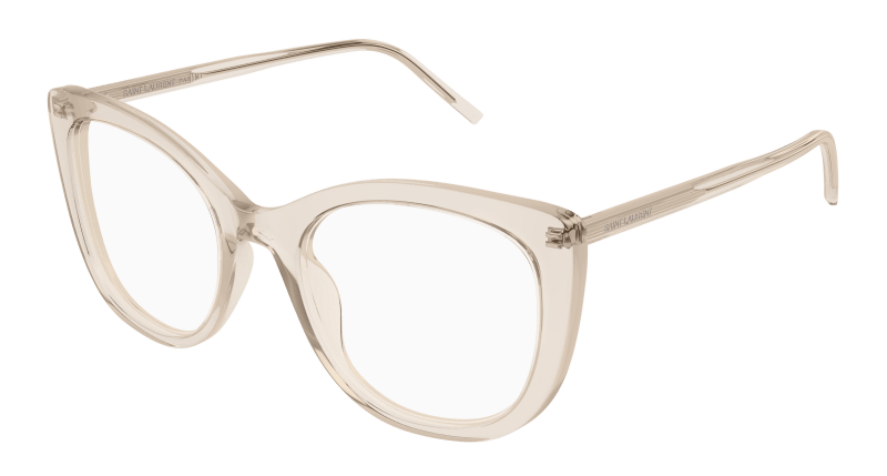 Beige Eyeglasses Saint Laurent 889652555805