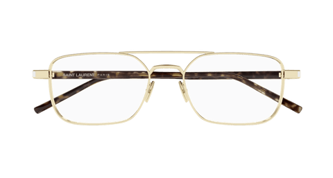 Gold Eyeglasses Saint Laurent 889652555829
