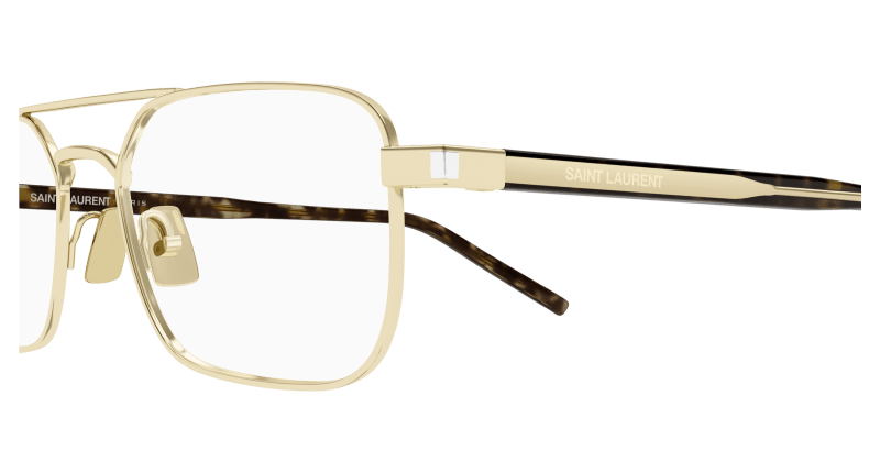 Gold Eyeglasses Saint Laurent 889652555829