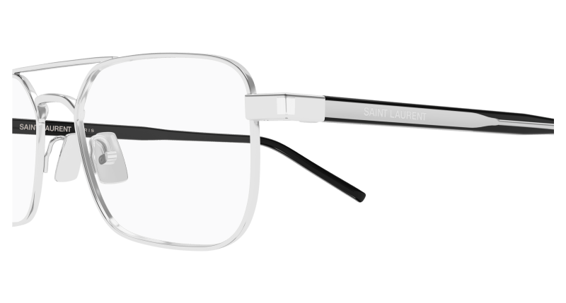 Silver Eyeglasses Saint Laurent 889652555812