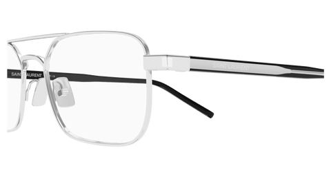 Silver Eyeglasses Saint Laurent 889652555812