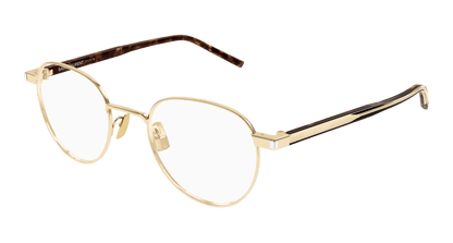 Gold Eyeglasses Saint Laurent 889652555850